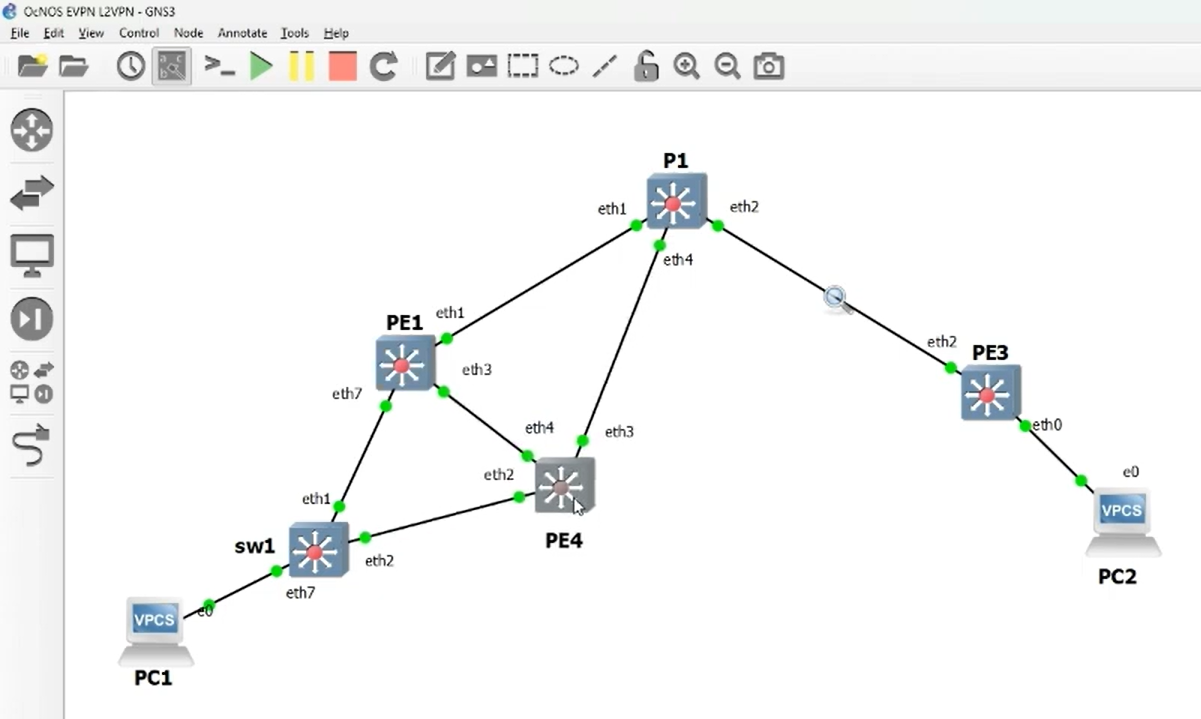 SH & DH EVPN VPWS services over MPLS-SR transport